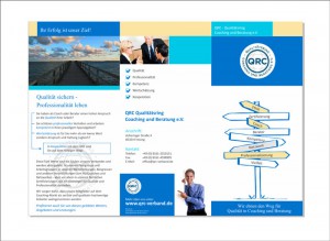 Flyer des QRC-Qualitätsring Coaching und Beratung - Referenz Webagentur Berlin